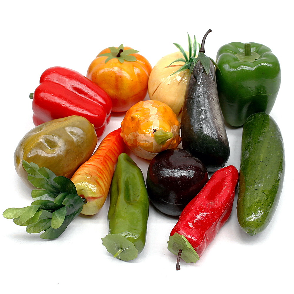 Gemüse Mix, 12 Stück Sortiment künstlich, deko vegetables/ NICE PRICE